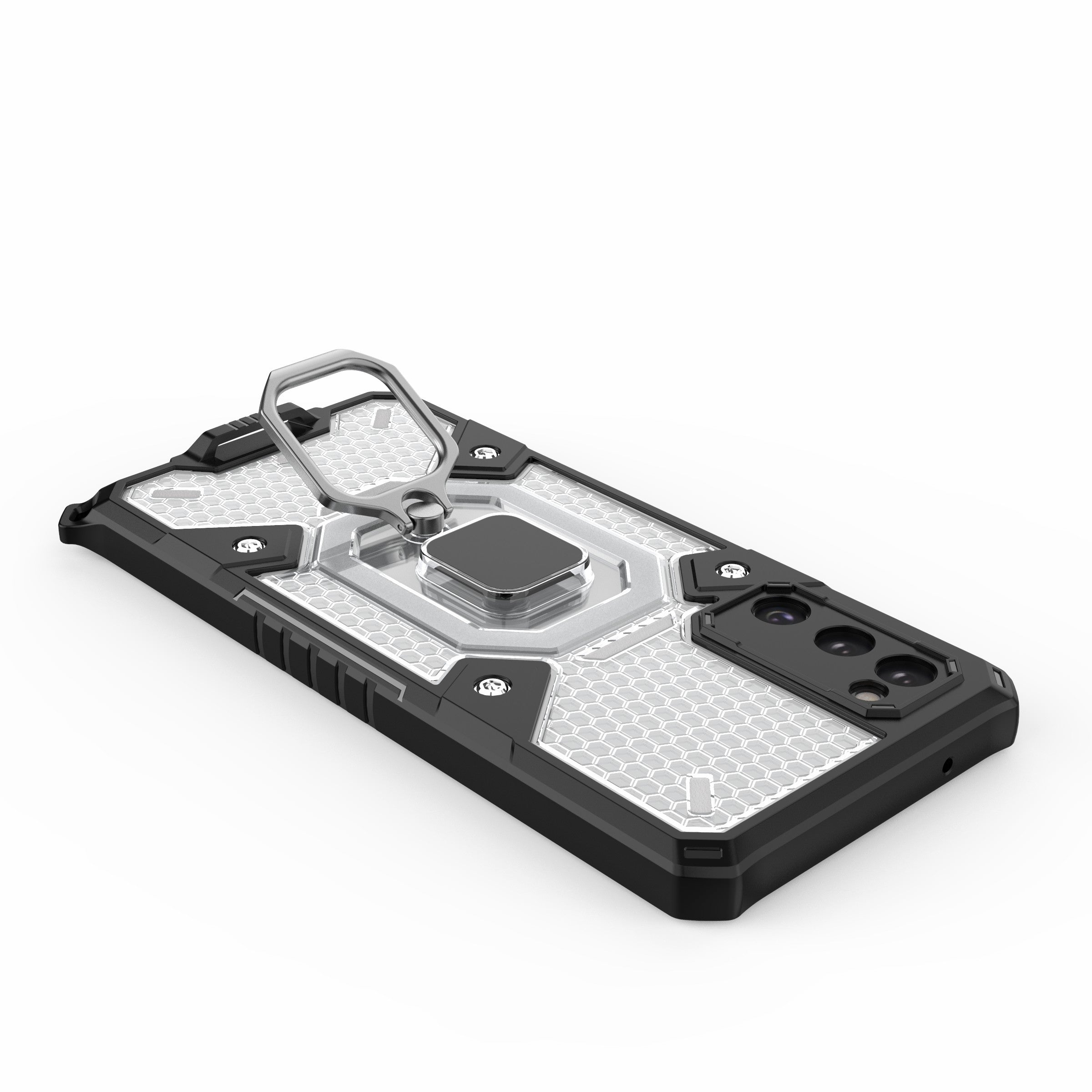 Tough Heavy PC+TPU Hybrid Kickstand Protective Phone Case with Holder Grip Magnetic Metal for Samsung Galaxy S20 FE 2022/S20 FE 4G/S20 FE 5G/S20 Lite - White Tough Heavy PC+TPU Hybrid Kickstand Protective Phone Case with Holder Grip Magnetic Metal for Samsung Galaxy S20 FE 2022/S20 FE 4G/S20 FE 5G/S20 Lite - White